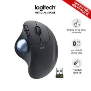 Chuột không dây Công Thái Học Logitech Ergo M575 | M575s -  Bluetooth, USB 2.4Ghz, Trackball