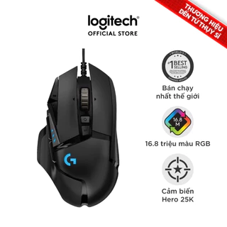 Chuột gaming có dây Logitech G502 Hero - Cảm biến Hero 25k, RGB, 11 nút lập trình