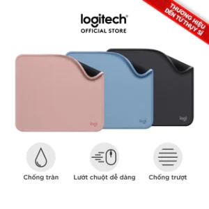 Bàn di chuột Logitech Mouse Pad Studio Series - Đế chống trượt, lướt dễ dàng, chống đổ tràn
