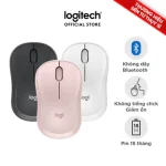 Chuột Bluetooth Logitech M240 Silent - Không dây, Nhỏ gọn, Tương thích Windows, macOS, ChromeOS