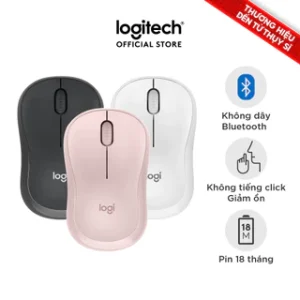 Chuột Bluetooth Logitech M240 Silent - Không dây, Nhỏ gọn, Tương thích Windows, macOS, ChromeOS