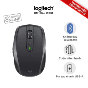 Chuột không dây Bluetooth Logitech MX Anywhere 2s - Nhỏ gọn, pin sạc, MacOS/ Laptop (Không kèm USB)